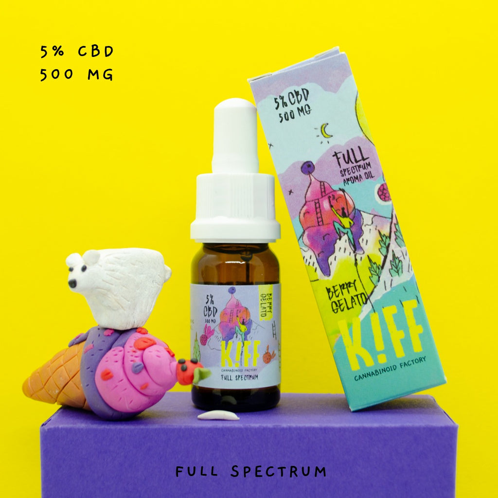 5% CBD Berry Gelato Full Spectrum [500mg CBD] - Kiffcbd