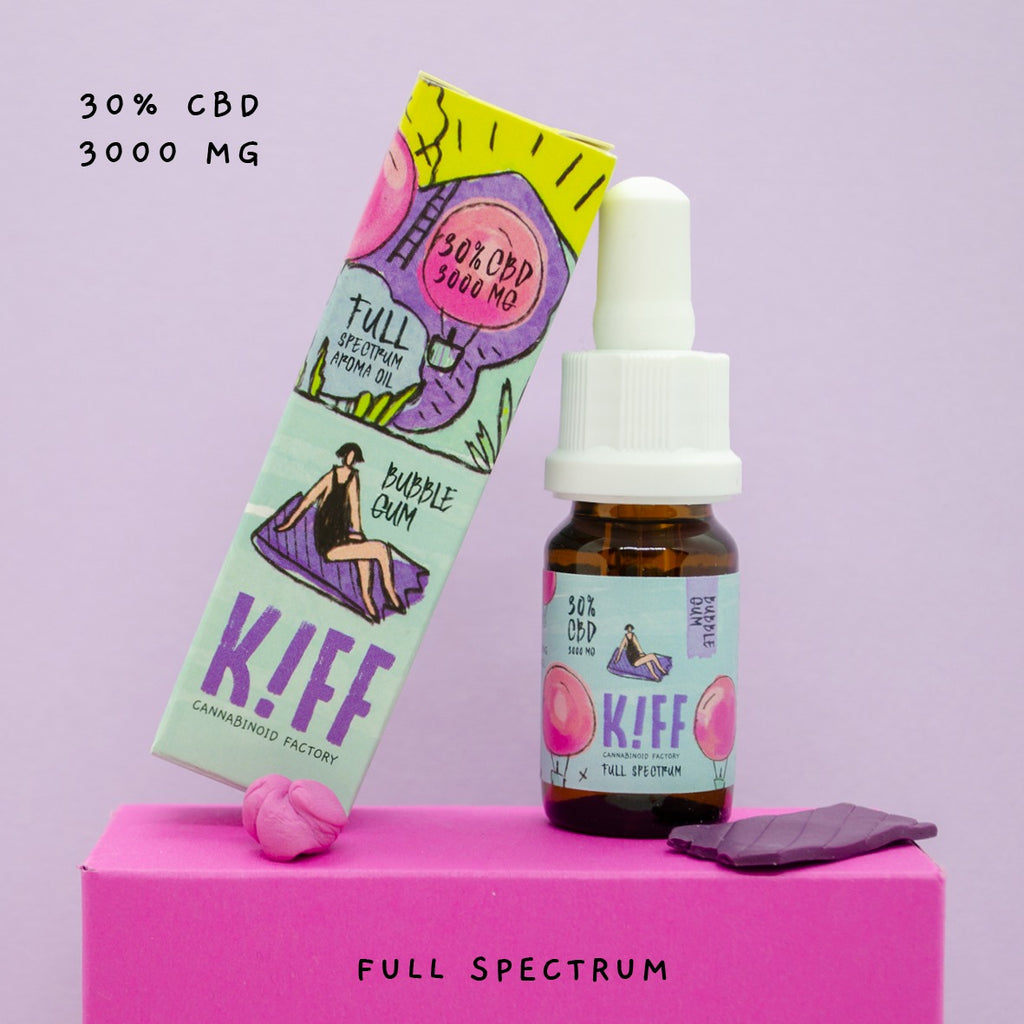 30% CBD Bubble Gum Full Spectrum [3000mg CBD] - Kiffcbd